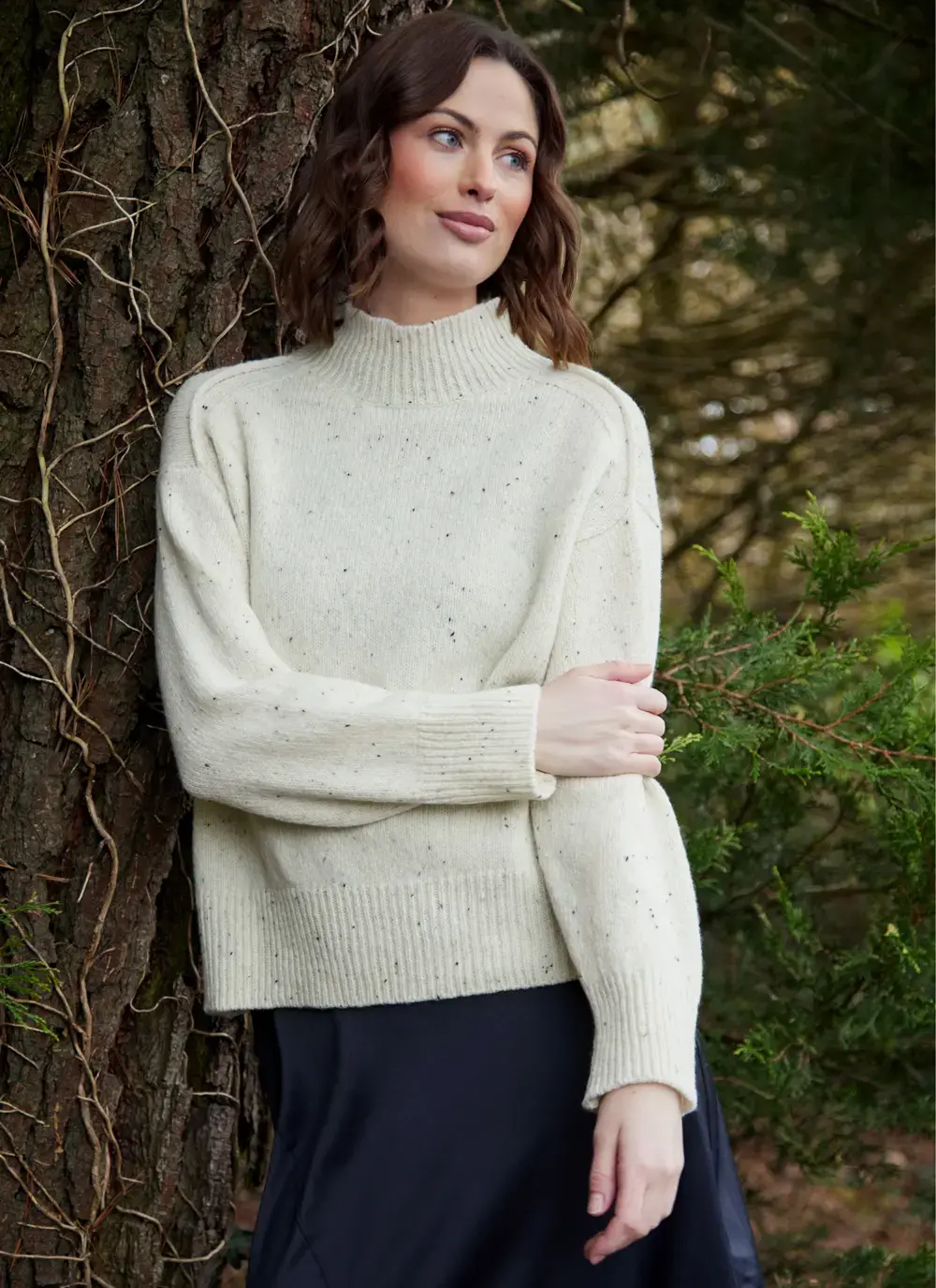 Mia Wool Cashmere Turtleneck Sweater
